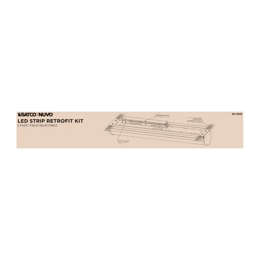 2-Foot LED Retrofit Strip Light - Selectable CCT & Wattage - Image 5
