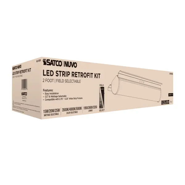 2-Foot LED Retrofit Strip Light - Selectable CCT & Wattage - Image 9