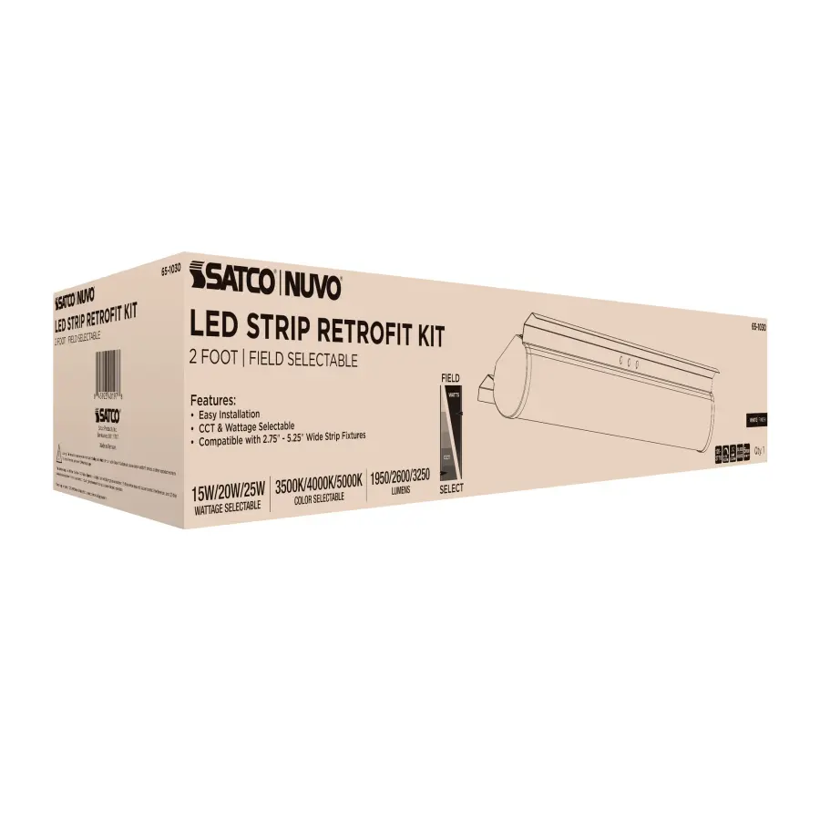 2-Foot LED Retrofit Strip Light - Selectable CCT & Wattage - Image 9