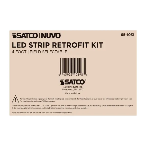 4-Foot LED Retrofit Strip Light - Selectable CCT & Wattage - Image 7