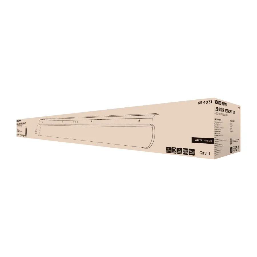 4-Foot LED Retrofit Strip Light - Selectable CCT & Wattage - Image 8