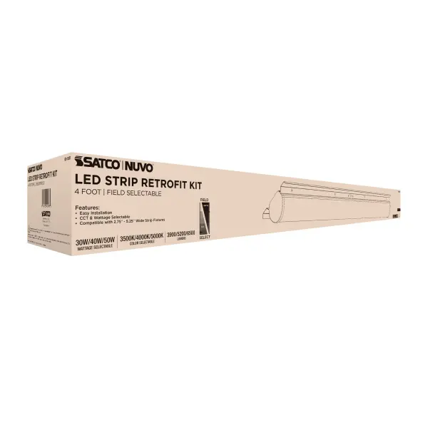 4-Foot LED Retrofit Strip Light - Selectable CCT & Wattage - Image 9