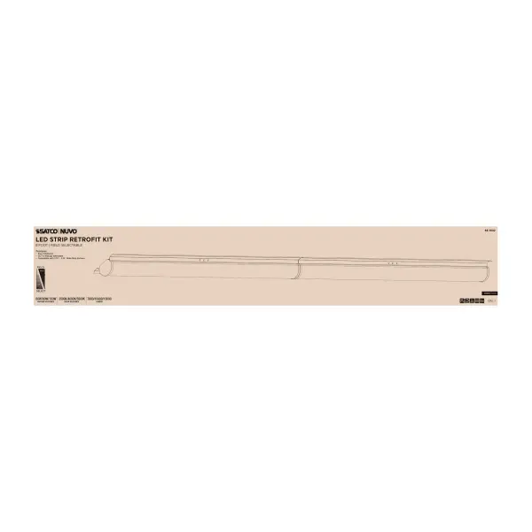 8-Foot LED Retrofit Strip Light - Selectable CCT & Wattage - Image 5