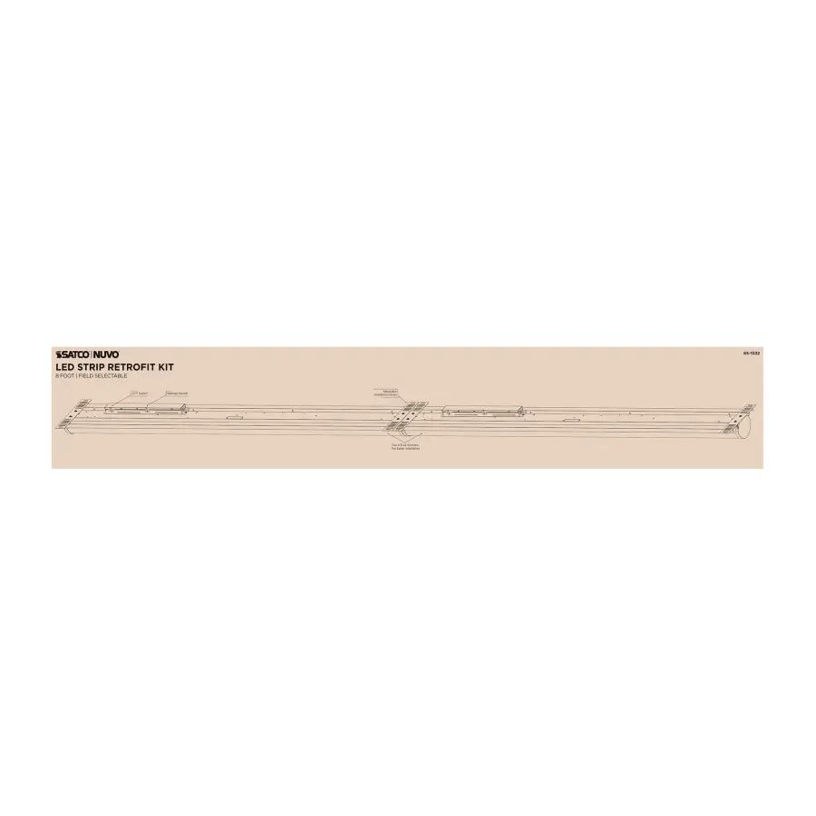 8-Foot LED Retrofit Strip Light - Selectable CCT & Wattage - Image 6
