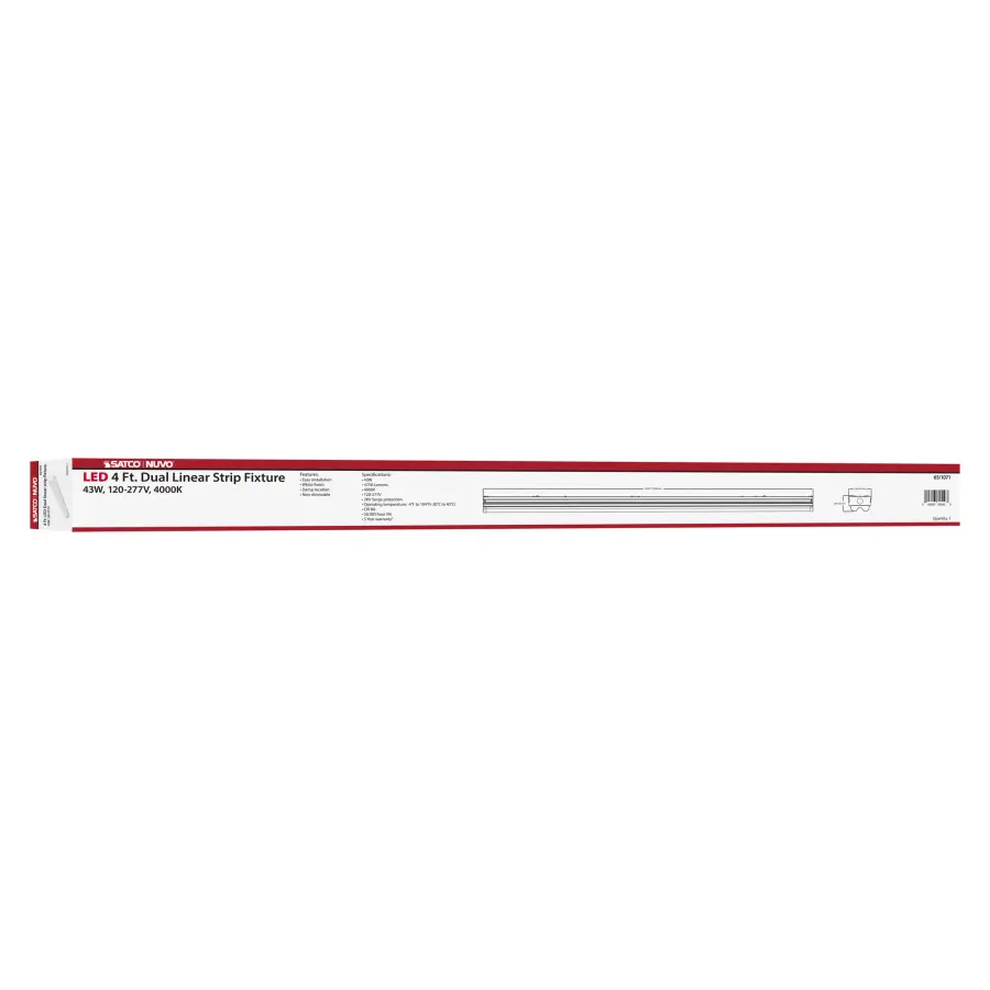 4-Foot LED Double Strip Light Fixture - 4750 Lumens - Image 16