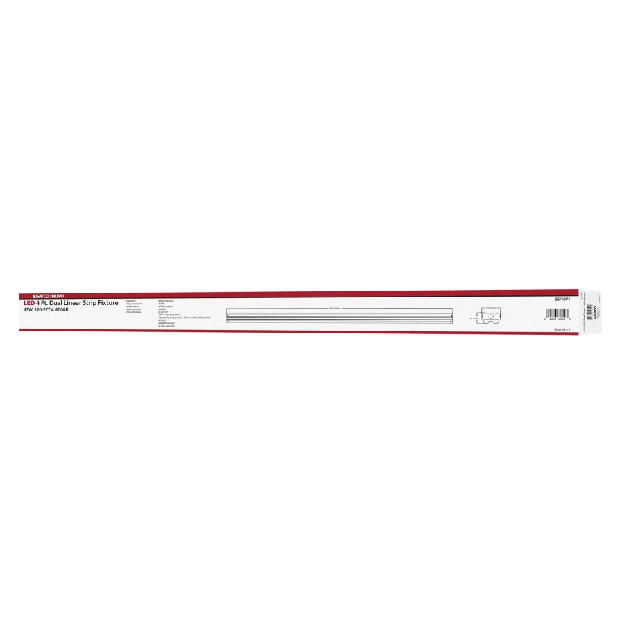 4-Foot LED Double Strip Light Fixture - 4750 Lumens - Image 17