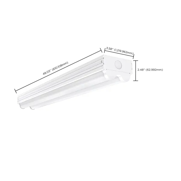 4-Foot LED Double Strip Light Fixture - 4750 Lumens - Image 18