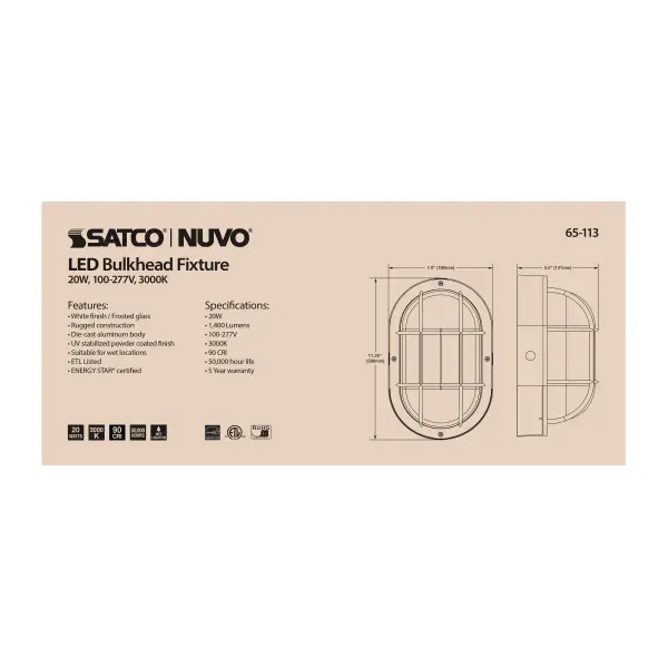 Durable LED Bulkhead for Indoor & Outdoor Security Lighting - Image 9