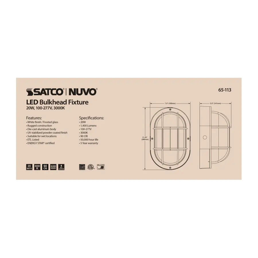 Durable LED Bulkhead for Indoor & Outdoor Security Lighting - Image 9