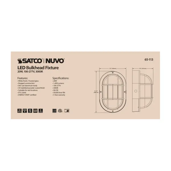 Durable LED Bulkhead for Indoor & Outdoor Security Lighting - Image 10