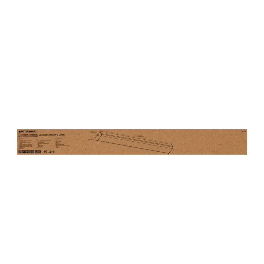 LED 4 ft. Wide Strip Light with Sensor - 40W - 5000K - Image 3