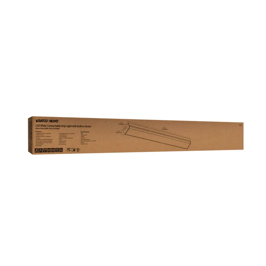 LED 4 ft. Wide Strip Light with Sensor - 40W - 5000K - Image 9