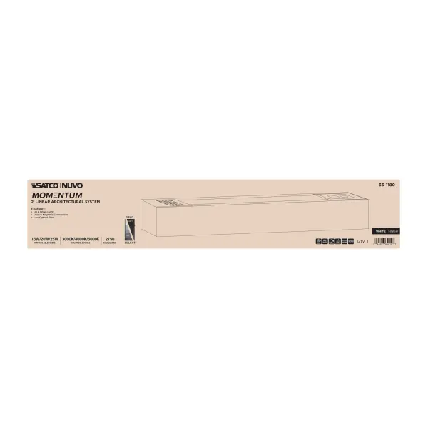 The Momentum LED linear strip delivers professional-grade lighting with field-selectable options and seamless connectivity. Its slim aluminum profile and plug-and-play installation make it ideal for modern spaces.
