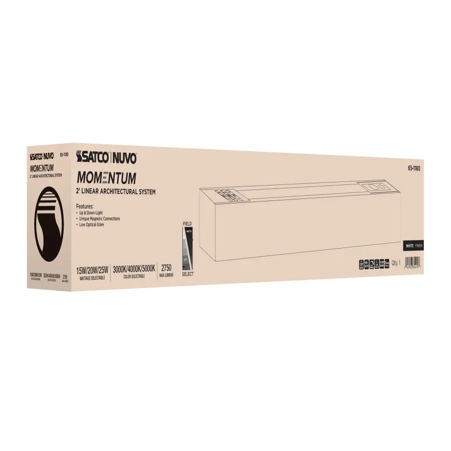 Momentum 2-Foot LED Linear Strip Light - White - Image 6