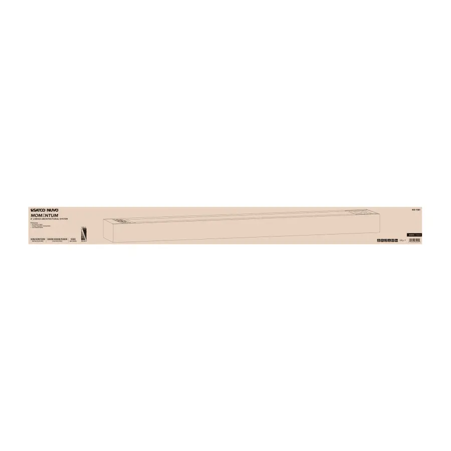 Momentum 4-Foot LED Linear Strip Light - White - Image 1