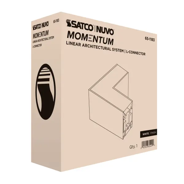 Momentum LED Linear L-Connector - White - Image 6