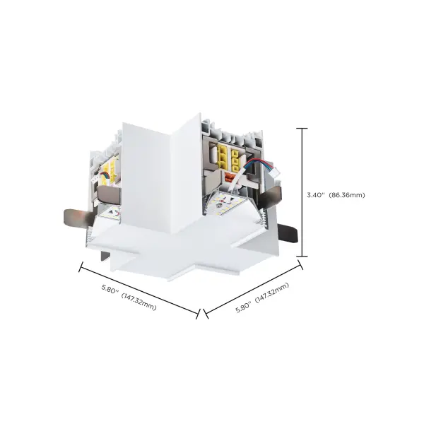 Momentum X-Connector for LED Linear System in White - Image 8