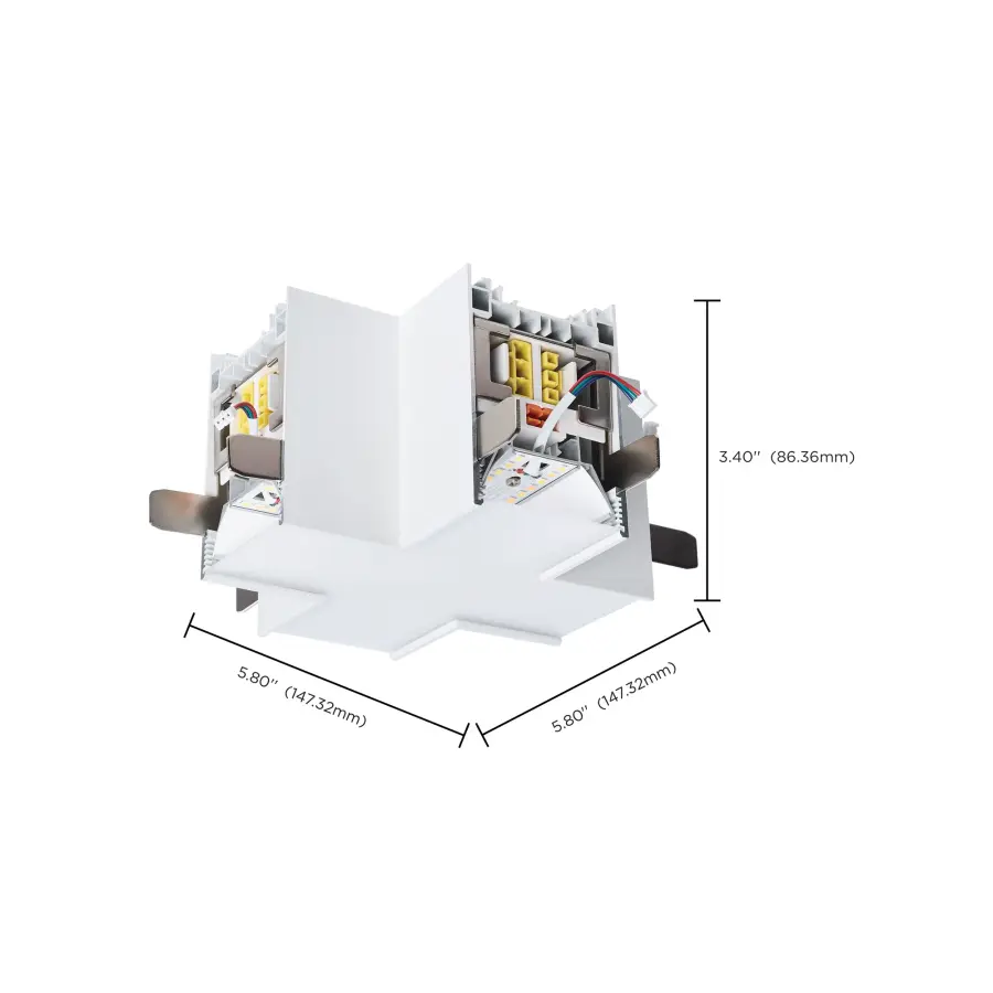Momentum X-Connector for LED Linear System in White - Image 8