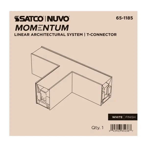 The Momentum T-Connector enables flexible configuration of LED linear lighting systems with illuminated junction points. Designed for quick installation with plug-and-play connectivity and magnetic mounting.
