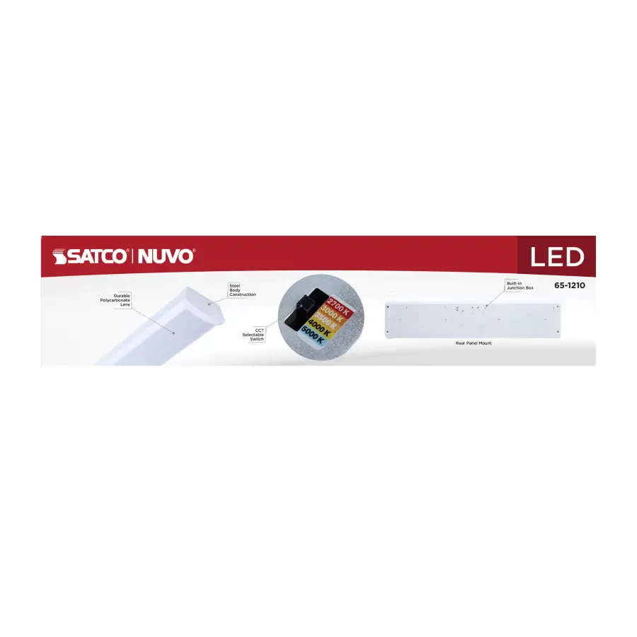 LED 2-Foot Wrap Light - 20W CCT Selectable - Image 7