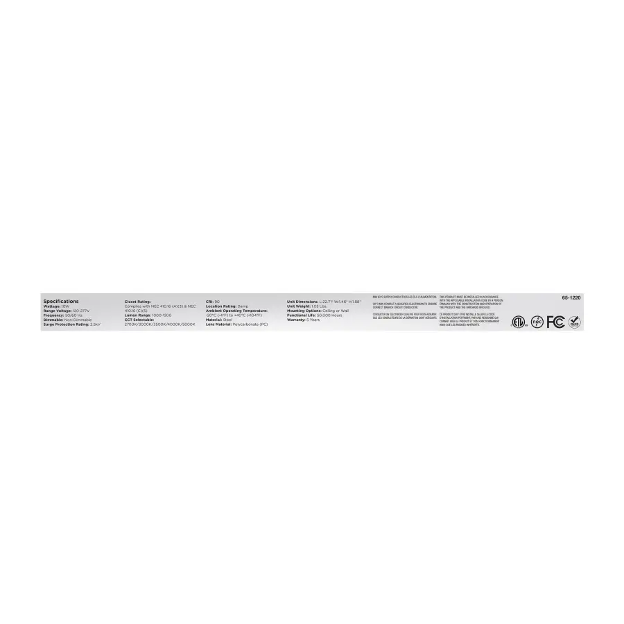 2-Foot LED Strip Light with CCT Selectable Technology - Image 9