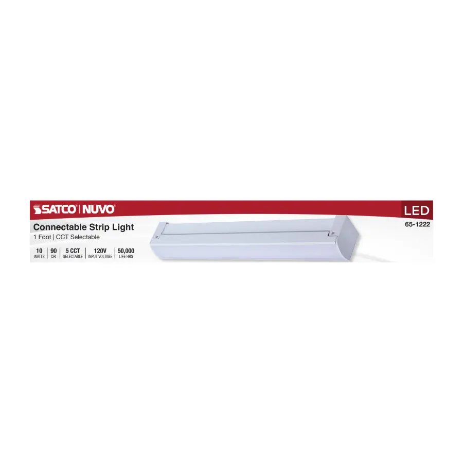 LED 1-Foot Connectable Strip Light - White - Image 7