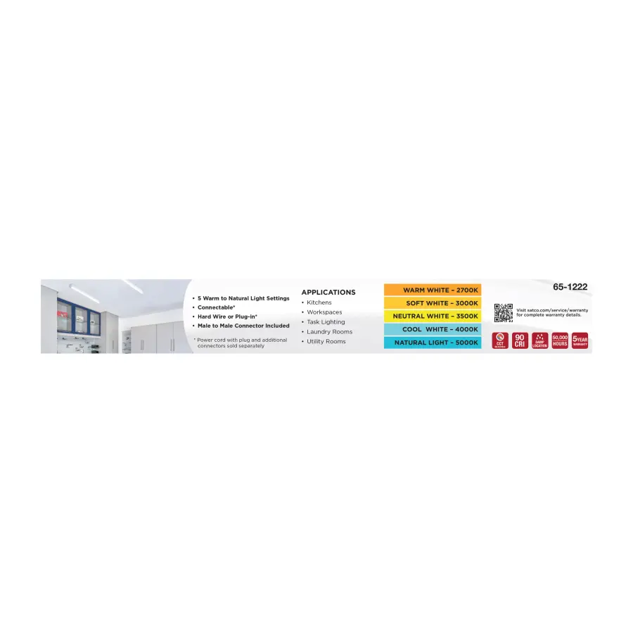 LED 1-Foot Connectable Strip Light - White - Image 9