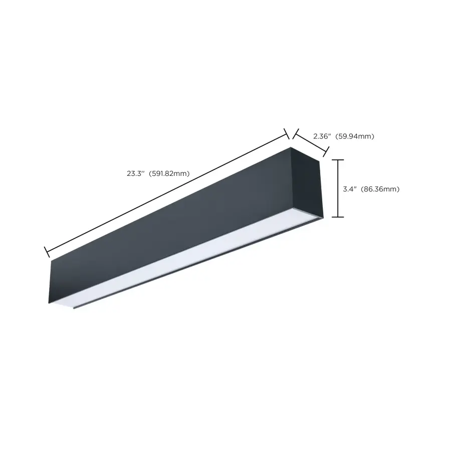 Momentum 2-Foot LED Linear Strip Light - Black - Image 8