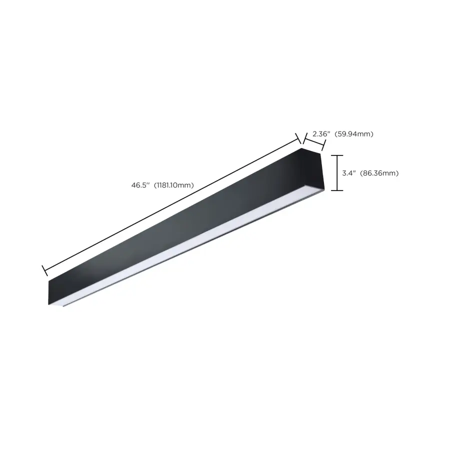 Momentum 4-Foot LED Linear Strip Light - Black - Image 8