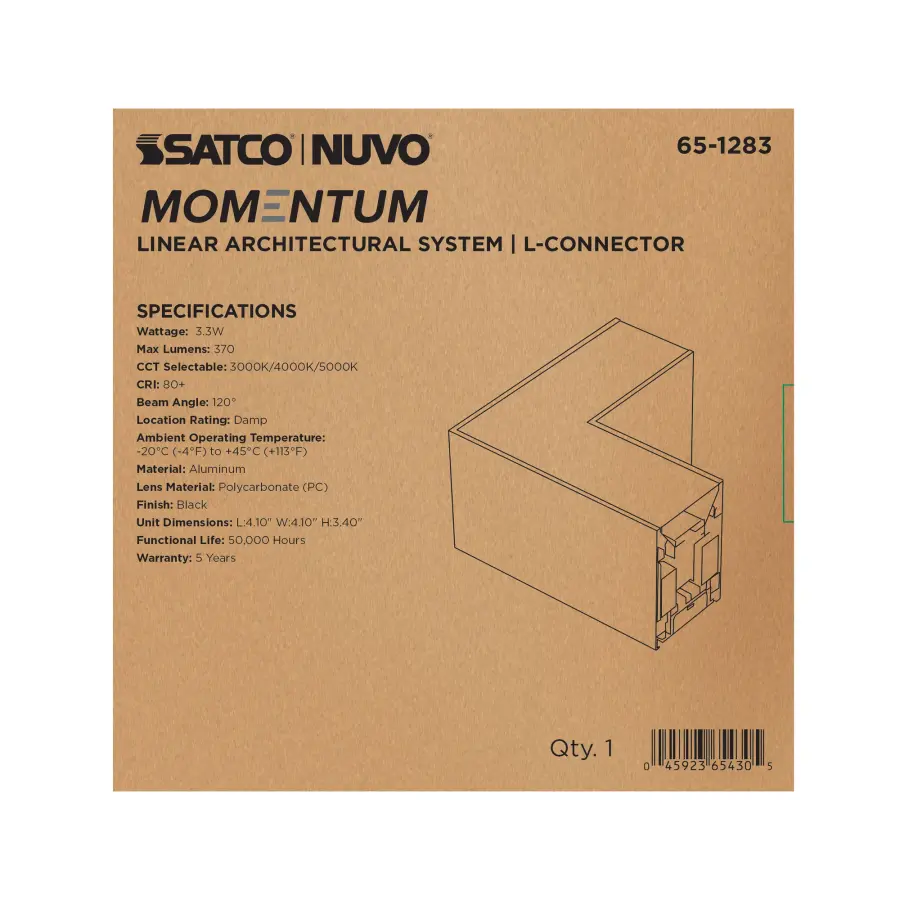 Momentum L-Connector for LED Linear System - Image 4