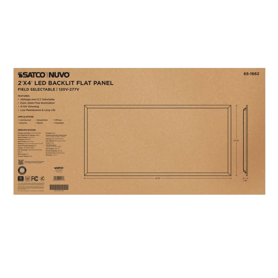 2x4 LED Backlit Panel - Wattage & Color Selectable - Image 6