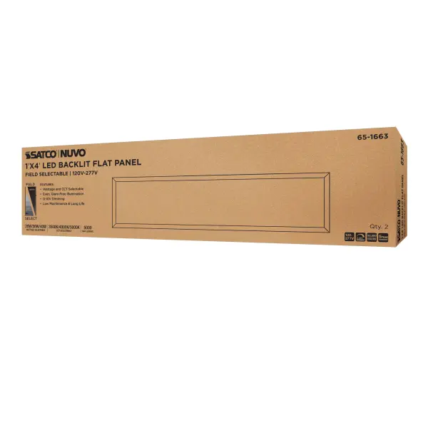 1x4 LED Backlit Panel - Wattage & CCT Selectable - Image 11