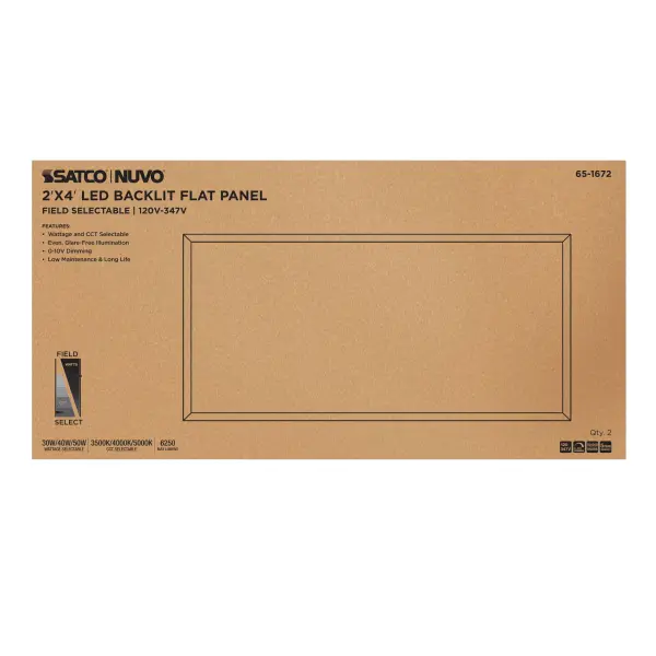 2x4 LED Backlit Panel - Wattage & Color Selectable - Image 6
