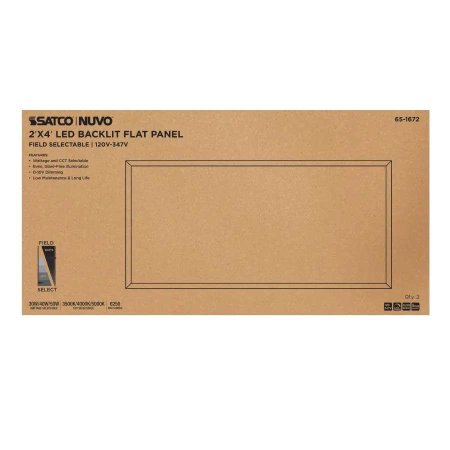 2x4 LED Backlit Panel - Wattage & Color Selectable - Image 6
