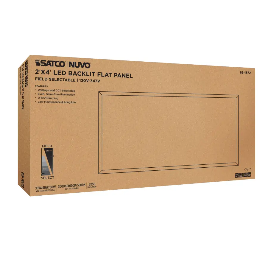 2x4 LED Backlit Panel - Wattage & Color Selectable - Image 10