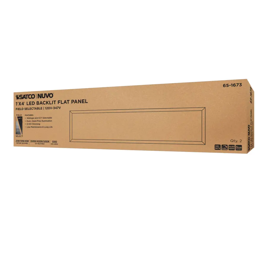 LED Backlit Panel 1x4 - Wattage & CCT Selectable - Image 11