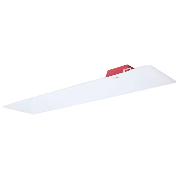 Professional-grade 1x4 backlit panel offering wattage and color temperature flexibility with integrated 90-minute emergency battery backup. Ideal for commercial and residential applications requiring reliable emergency lighting.
