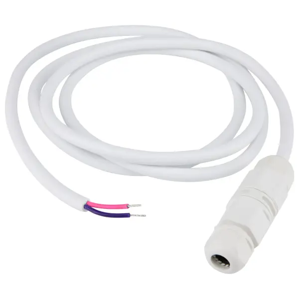 IP68-rated whip connector delivers reliable 0-10V dimming control with 5.5 feet of reach. Waterproof construction makes it ideal for wet locations, outdoor installations, and commercial applications requiring precise lighting control.