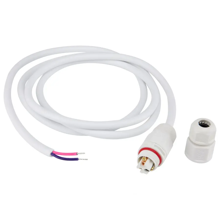 IP68 Whip Connector with 0-10V Dimming - 5.5 Foot - White - Image 2