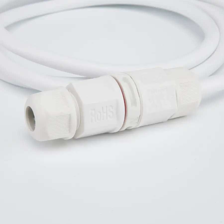 IP68 Whip Connector with 0-10V Dimming - 5.5 Foot - White - Image 4