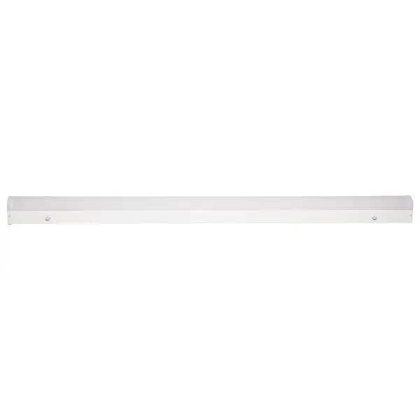 This 4-foot LED linear strip light combines energy efficiency with intelligent microwave sensor technology. Field-selectable CCT and wattage options provide customization for various applications, while flicker-free drivers ensure comfortable illumination. - alternate view