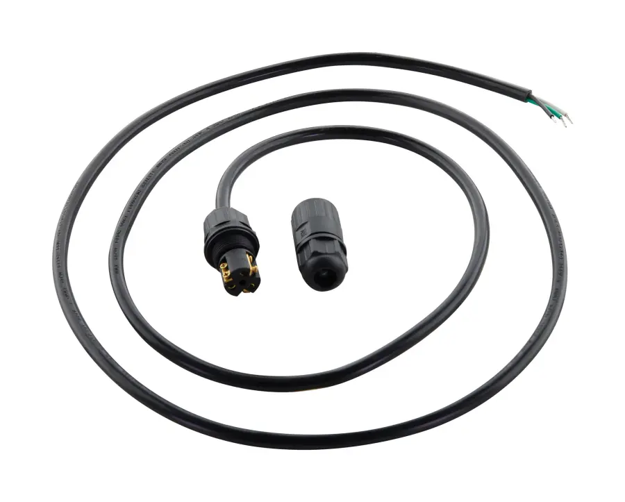IP68 Rated Whip Connector - 5.5 ft. - Black - Image 1