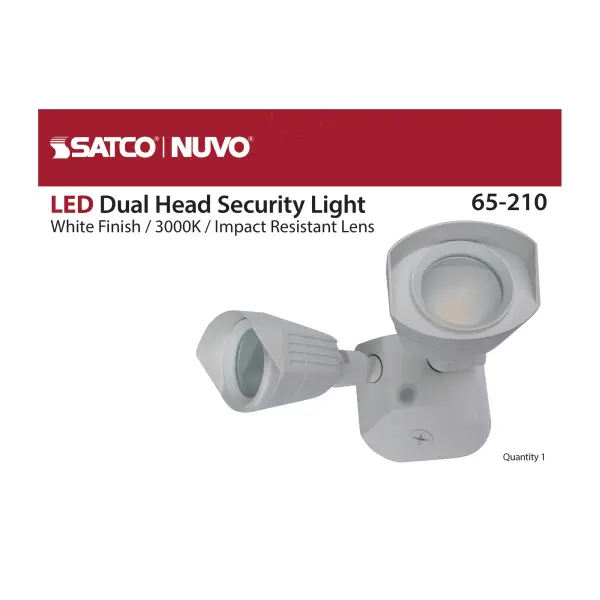 LED Dual Head Security Light - White - Image 13
