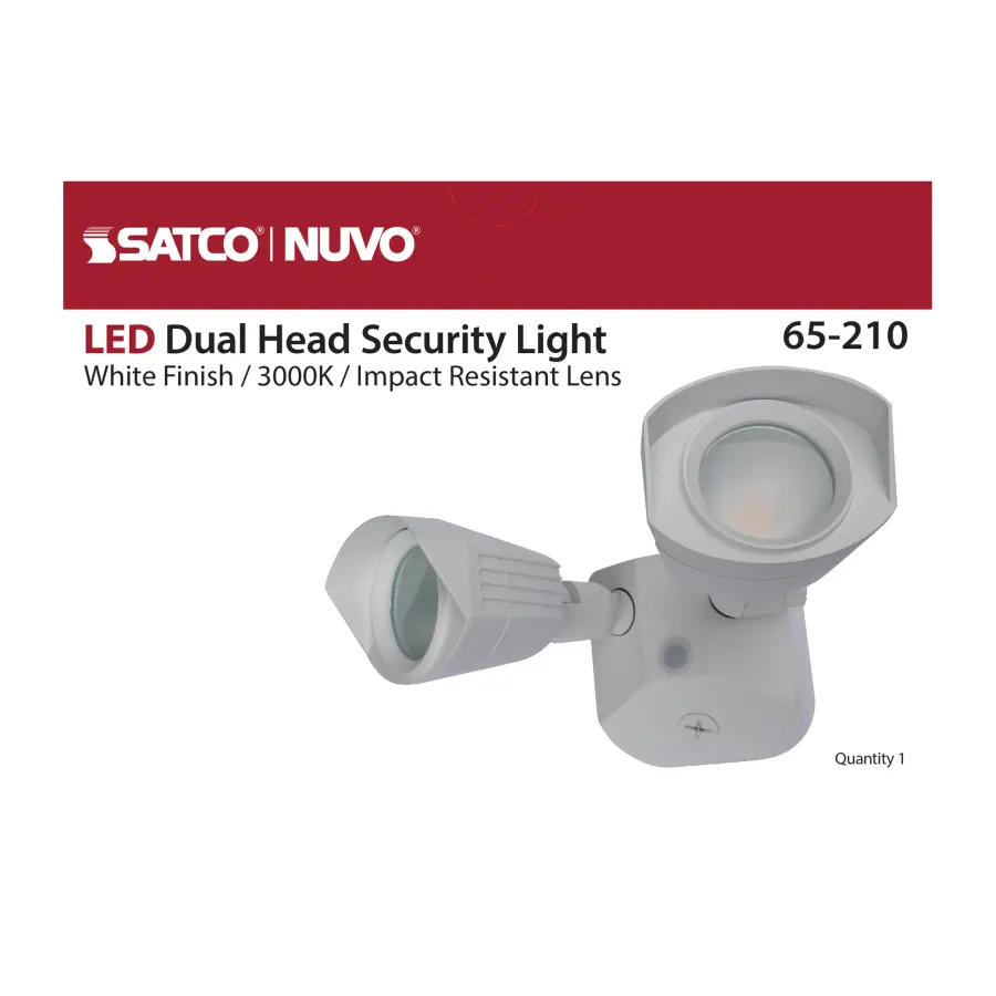 LED Dual Head Security Light - White - Image 13