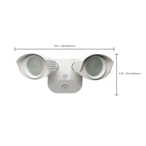 LED Dual Head Security Light - White - Image 14