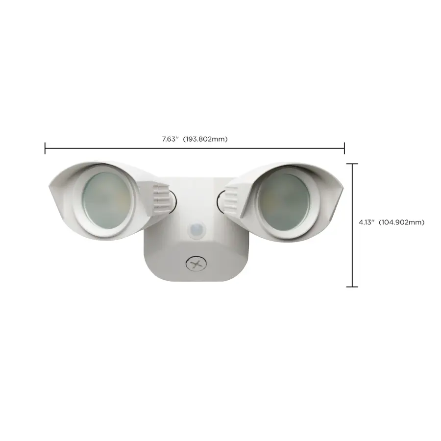 LED Dual Head Security Light - White - Image 14