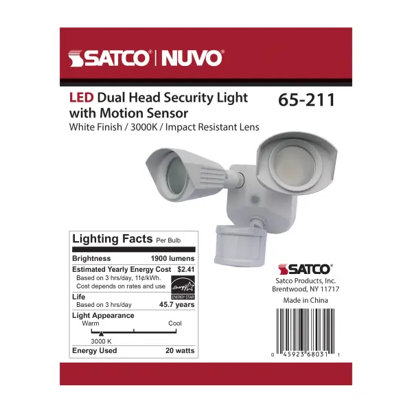 LED Dual Head Security Light with Motion Sensor - Image 14