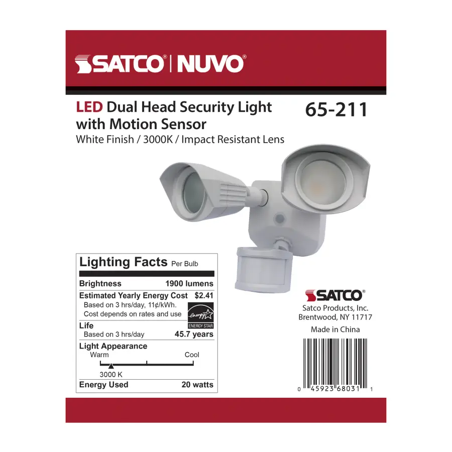 LED Dual Head Security Light with Motion Sensor - Image 14