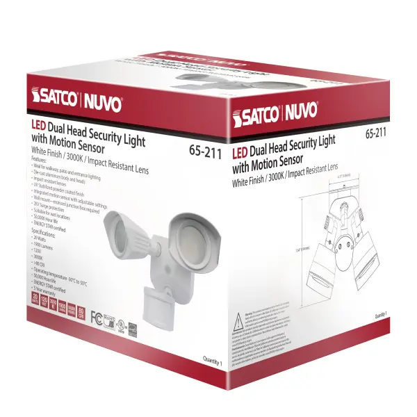 LED Dual Head Security Light with Motion Sensor - Image 17