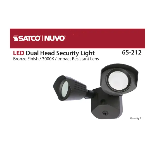 NUVO LED Dual Head Security Light - Bronze - Image 14